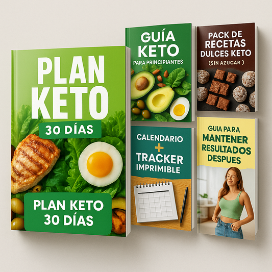 Plan keto 30 dias + 4 Bonos de Regalo solo por hoy!